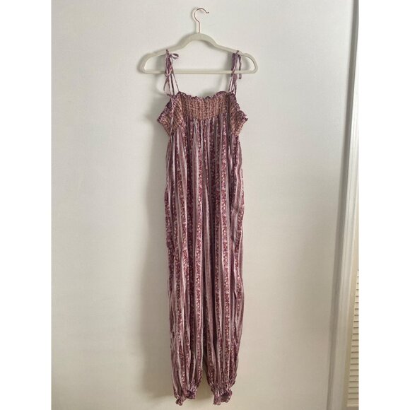 Free People Pink Striped Jumpsuit - Picture 4 of 11